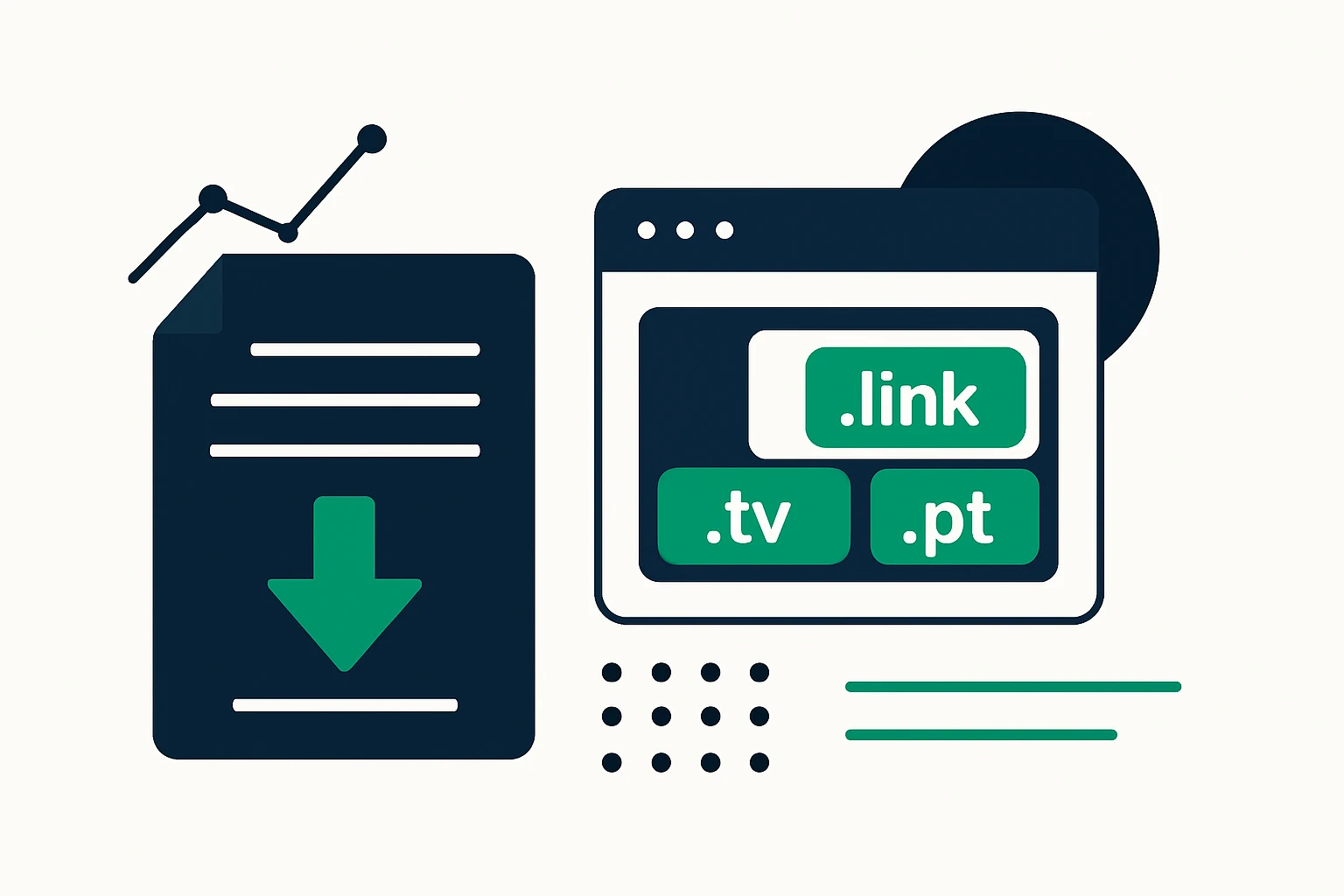 Domain List Downloads for SMB SEO: .link, .tv, and .pt